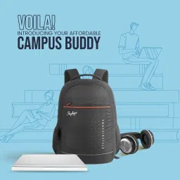 skybags IKON 02 COLLEGE BACKPACK (E) GREY Backpack (Grey, Onesize) image 4