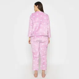 camey Women's Winter Full Sleeve Top and Pajama Pants Regular Fit Night Suit Round/V-Neck Top and Pyjama Sets Ladies Night Dress image 4