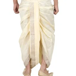 modern garments Men's Dupion Silk Dhoti image 3