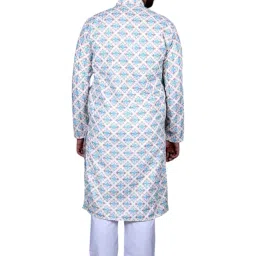 yuvina fashion Men Printed Function Wear Kurta Pajaama Multicolour image 3