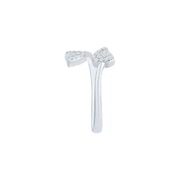 shiyara jewells Openable Top Dual Heart Toe Rings in Pure 92.5 Sterling Silver for Women with Cubic Zirconia (CZ) (TR000204) image 1