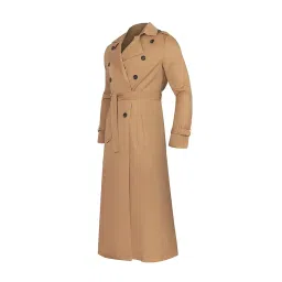 enakshi (label) Windproof Men'trench Coat Warm Peacoat Soft for Vacation daily Wear Khaki 2XL|Clothing, Shoes & Accessories | Mens Clothing | Coats & Jackets image 5