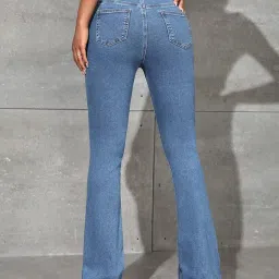 kotty Women's Cotton Lycra Blend Boot Cut Leg Jeans image 4