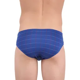 crystal Italia Brief Men's Super Combed Cotton Checkered Brief with Concealed Waistband | Assorted | (Pack of 4) image 2