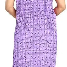 posh perfection Women's Cotton Printed Maxi Nightgown Nighty for Women Ankle Length Night Dress - Pack of 2, Free Size (NG1) image 1