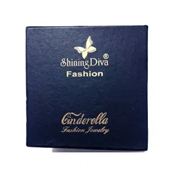 shining diva fashion White Silver Plated Cubic Zirconia Stylish AAA Crystal Charm Bracelet for Women (10950b) image 5