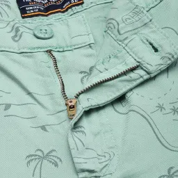 the indian garage co Men Slim Fit Printed Mid-Rise Shorts image 4