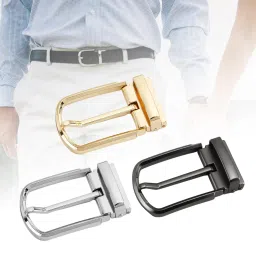 bnf 4Xreversible Belt Buckle Replacement Buckle For Jeans Belt Birthday Dress Belt Gold | Mens Accessories | Belt Buckles image 5