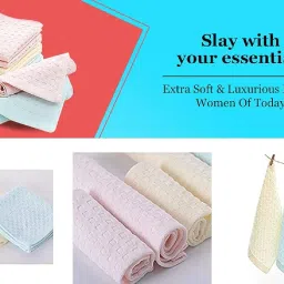 tendsy Women's, Girl's, Kid's And Baby's Plain Handkerchief/Rumal/Face Towel - Soft And Super Absorbent 100% Cotton Hanky (Light Color) (Size 25x25 cm) image 5