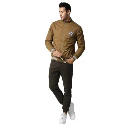pepe jeans Men's Cotton Blend Mock Collar Light Weight Standard Length Jacket image 3