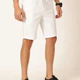 thomas scott Men's | Solid | Chino Shorts | Regular Fit | Linen Blend | Above Knee | Casual Short image 2