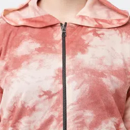 uzarus Women's Standard Length Polyester Hooded Sports Gym Training Jacket image 4