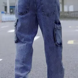 ben martin Men's Loose low Rise Cargo || Cargo Pants || Cargo Pants Denim || Pant || Cargos image 4