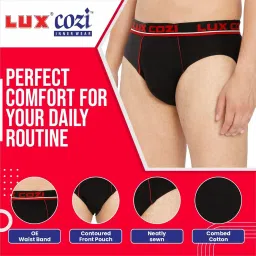 lux cozi Men's Cotton Brief (Pack of 5) image 3