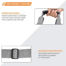 monvelli Polyester 20 Cms Duffle Bag(2005_Black_ GYMBAG_ Black) image 2