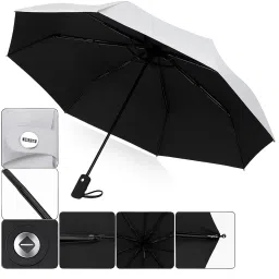 pranij One-Click Auto Open/Close 3-Fold Travel Umbrella For Women, Men, & Kids, Sun & UV Protection Compact Lightweight Windproof Umbrella for Rain image 2