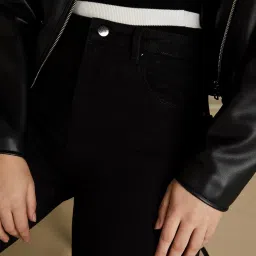 amazon brand - symbol Women's High Waist Wide Leg Baggy Fit Jeans | Full Length image 3