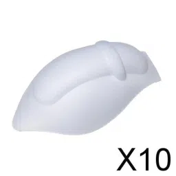 bnf Men Underwear Enhancing Cup | Bulge Sponge Pad Inserts for Male Pouch Enhancement | Invisible Comfort Pads for Trunks & Swimwear | 10 Pack White Polyester image 1