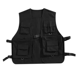enakshi (label) Utility Vest Front Buckle Cargo Vest for Men Women Adults Outdoor Activities 2XL Black|Clothing, Shoes & Accessories | Mens Clothing | Coats & Jackets' image 4