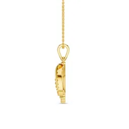 kisna 14 KT Leafora Yellow Gold Pendant For Women image 2