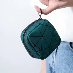 FORKLS Women Sanitary Napkins Organizer | Portable Pads Pouch | Small Zipper Bag for Carrying Sanitary Napkins, Personal Care Items, and Small Essentials | Travel-Friendly, Compact (Random Colour) image 3