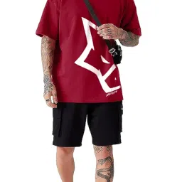 leotude Men's Cotton Oversized Fit T-Shirt image 3
