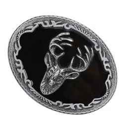 myaddiction Rodeo Christmas 3D Deer Elk Belts Buckle Men's Metal Vintage Western Cowboy image 3