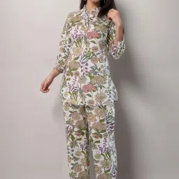 shienzy Women's Coord Set | Printed Kurta Set | 3/4 Sleeve Kurta Set | Kurta Pant Set for Women (1590-1595) image 2