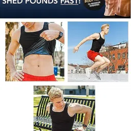 ketmart Shapwear Men’s Premium Slimming Shapewear Workout Sauna Tank Top Vest image 4