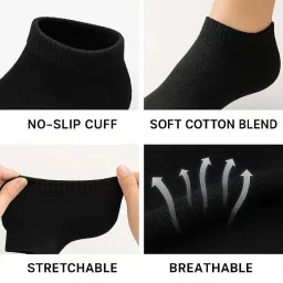 nilman socks for men and women,boys & girl Anklesocks pack of 6 pair cotton multicolour combo, Free size image 2