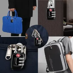 docoss Metal TSA Lock, Number Password Combination Luggage Travel Bag Locks - Pack of 1 (Black) image 4