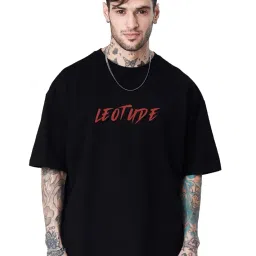 leotude Men's Cotton Oversized Fit T-Shirt image 4