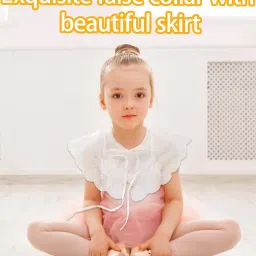 gzrc-yddk Detachable Collar for Women, Stylish False Collar Accessory, White Half Shirt Blouse, Enhances Casual and Formal Outfits image 5