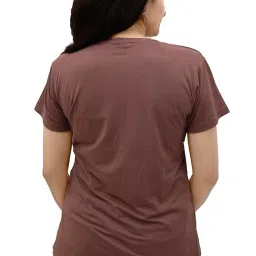 the starmom Zipless Maternity Tops for Women | 100% Cotton Round Neck Feeding T-Shirt for Easy Nursing & Breastfeeding | Half Sleeve T-Shirt for Pregnant Women | Maternity Top Wear for Mothers image 4