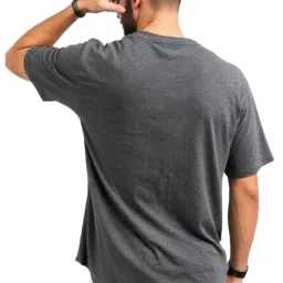 urgear Oversized T-Shirt for Men, Relaxed Fit, Grey, Casual Wear image 1
