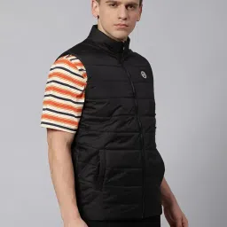 dennis lingo Polyester Regular Fit Long Sleeves Men's Solid Puffer Jacket with 2 Pockets - Lightweight Casual Winterwear for Men image 2