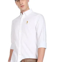 u.s. polo assn. Men's Cotton Tailored Fit Shirt image 1