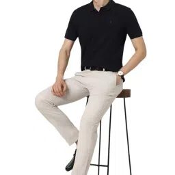 peter england Men's Slim Fit Mid Rise Trouser image 4