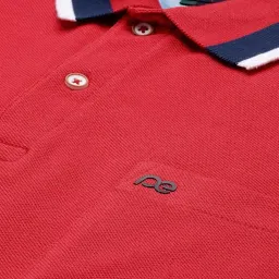 peter england Men's Cotton Blend Solid Regular Fit T-Shirt image 1