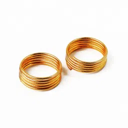 deccani handicrafts Daily Use Metal Alloy (Panchaloha) Toe Ring for Women - Plain Multi Round Spring Type image 4