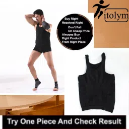 fitolym Men Compression Shirt Slimming Body Shaper Vest Tummy Control Shapewear Abdomen Undershirt Gym Workout Tank Top image 4