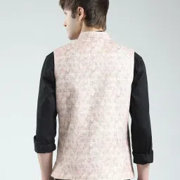 monte carlo Men's Regular Fit Sleeveless Waistcoat | Button Closure | Mandarin Collar| Elegant Ethnic Wear Nehru Jacket for Men image 3