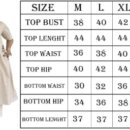 donson Women Knee Length V Neck Cotton Kurta and Pant Set for Office Wear, Regular Wear and Casual Wear, Co-ords Set for Women image 4