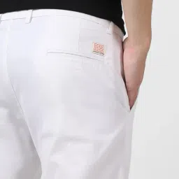 urbano fashion Men's Cotton Light Weight Non-Stretch Slim Fit Casual Trousers image 5