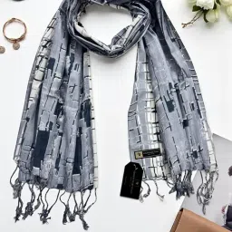 elegant scarf studio Women and Girls Rayon Scarfs Stoles -Soft Comfortable Stylish, Floral Printed Rayon Scarf/scarves/stole For Summers, Shawl Wrap Head Scarves image 4