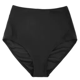 m.a.1 Women High-Waisted Swimwear Bottom, Black, Tummy Control image 1