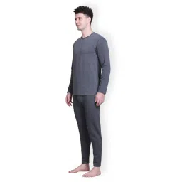 WINTERSKIN | Mens |Heavyweight Thermal Set (Top and Bottom) | Full Sleeves | Fur Inside | Round Neck image 5