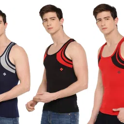 dollar bigboss Men's Solid Regular Fit Gym Vest image 2