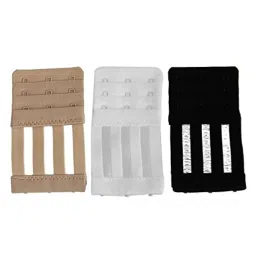 myaddiction 3pcs Three Color Elastic Bra Straps Extension Bra Extenders 3 Hook image 1