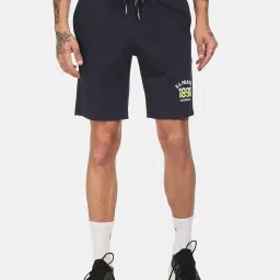 u.s. polo assn. Men Navy I670 Comfort Fit Solid Cotton Polyester Shorts Pack of 1 XL image 5